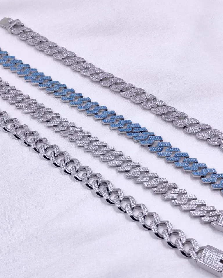 Sterling silver chain bracelet