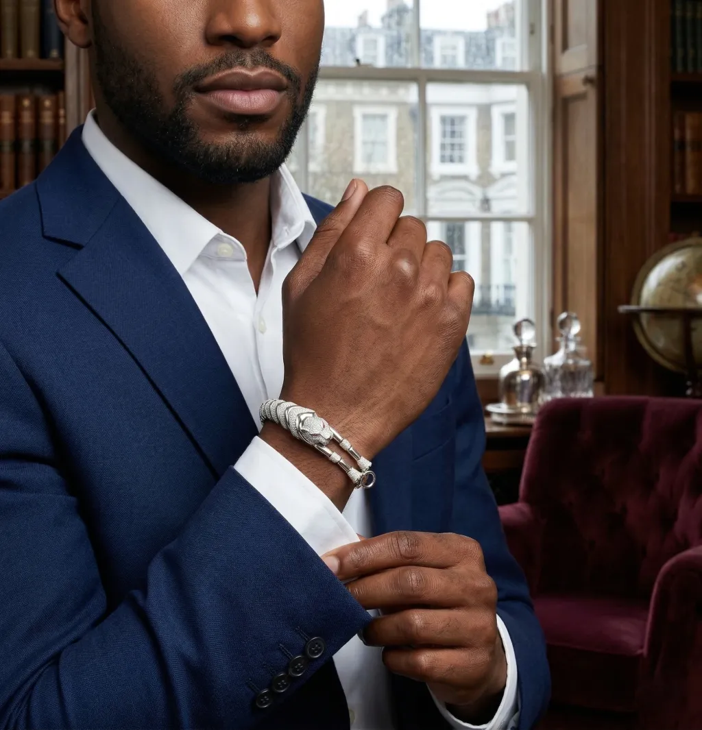 925 silver bracelet style portrait 3